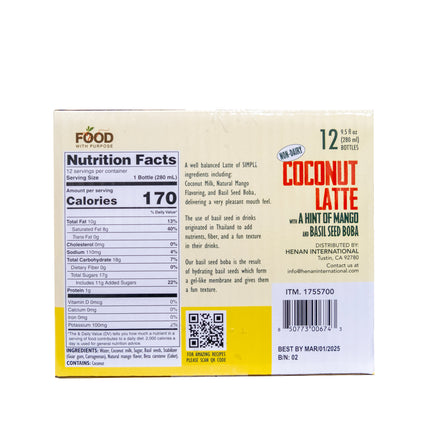 Coconut Latte with a Hint of Mango