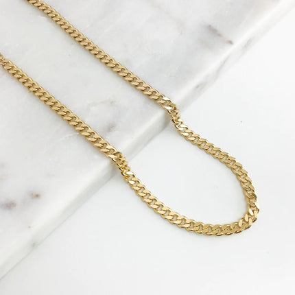 GOGO LUSH MEN'S CUBAN CHAIN NECKLACE GOLD