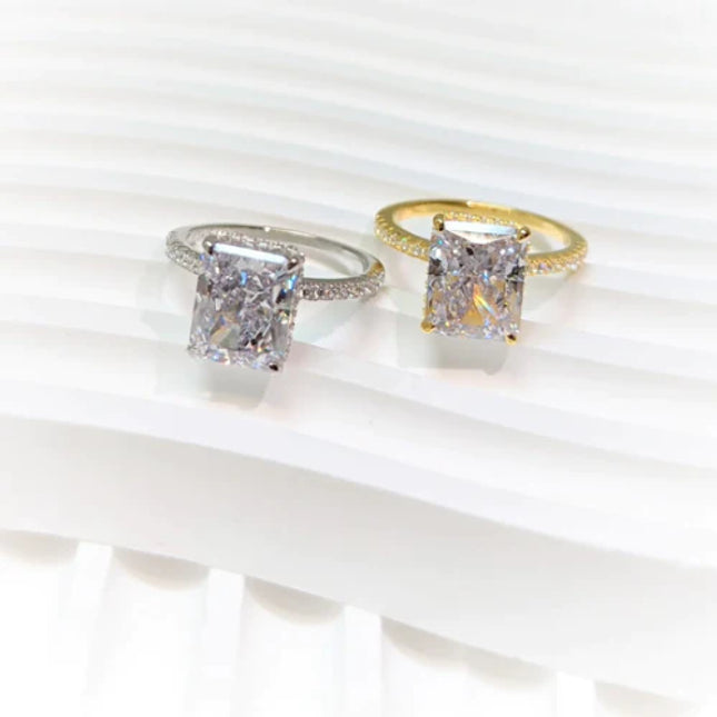GOGO LUSH - RADIANT RECTANGLE CUT DIAMOND RING