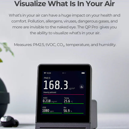 Smarter Hepa - Quiping Pro Air Quality Pollution Monitor 