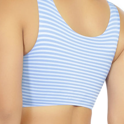 STRIPED BODY BRA