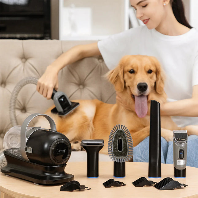 furme pet grooming vacuum set unpacked