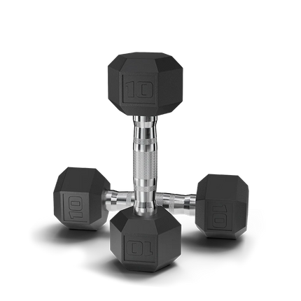 pvc coated hex dumbbells 10 lb