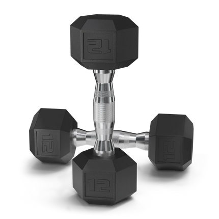 12LB HEX DUMBBELLS