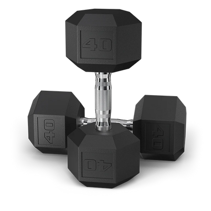 pvc coated hex dumbbells 40 lb