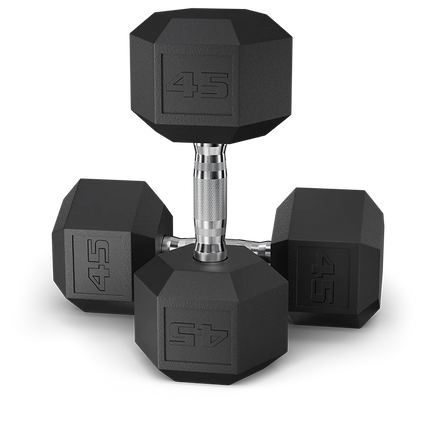 45LB HEX DUMBBELLS