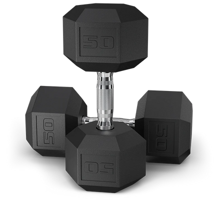 pvc coated hex dumbbells 50 lb