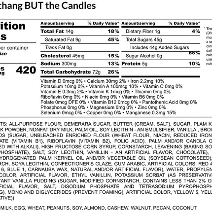 ocd everything but the candles nutrition facts