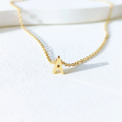 CAPITAL A LETTER INITIAL NECKLACE