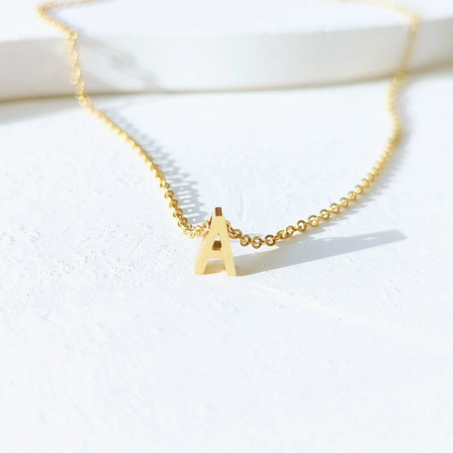 CAPITAL A LETTER INITIAL NECKLACE