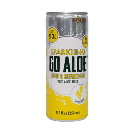 aloe vera juice sparkling drink ginger flavor