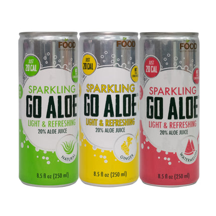 go aloe sparkling drink