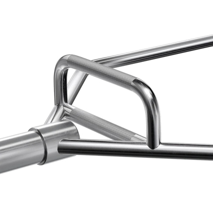 EPIC FITNESS - OLYMPIC HEX TRAP BAR WITH COMBO GRIPS, CHROME