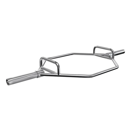 EPIC FITNESS - OLYMPIC HEX TRAP BAR WITH COMBO GRIPS, CHROME
