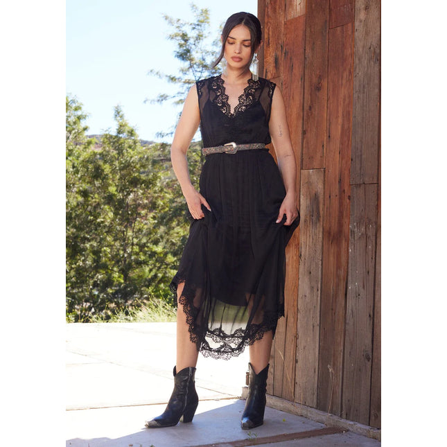 Lovestitch - Raven Lace Midi Dress