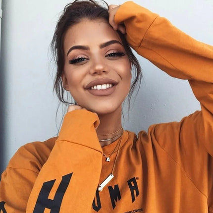 stylish CAPITAL LETTER INITIAL NECKLACE