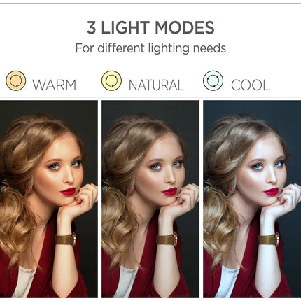 ONE Personal Collection LED Beauty Mirror With Bluetooth Speaker