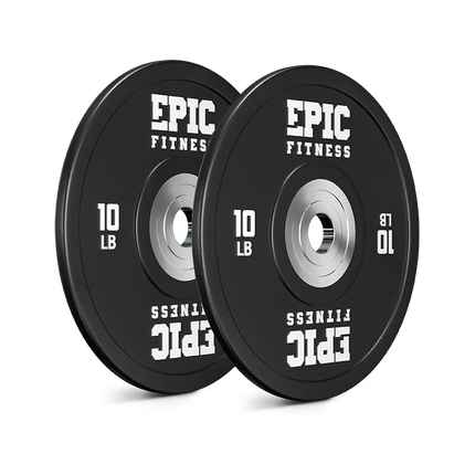 EPIC FITNESS URETHANE COMPETITION BARBELL PLATES 10LB