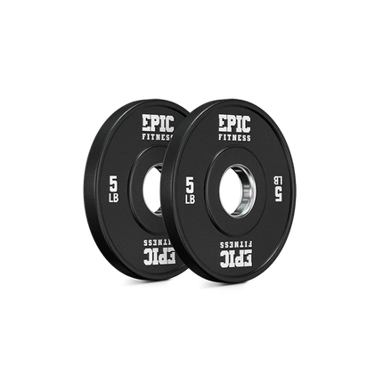 EPIC FITNESS URETHANE COMPETITION BARBELL PLATES 5LB