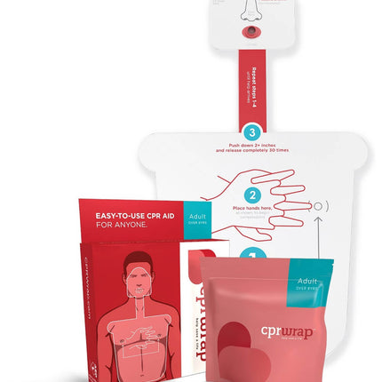 CPRWrap™ Aid - CPR Emergency Cardiac Arrest Portable Response Kit - Bulk