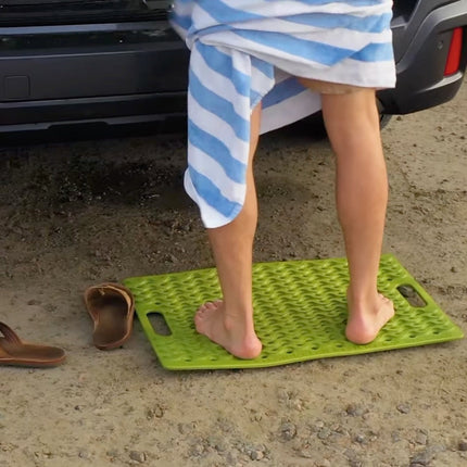 Clean Oceans Design • Wasabi • Beach Sand Mat